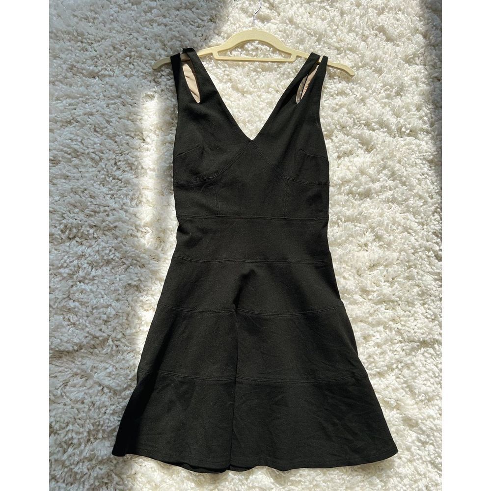 Ali and Jay - black mini dress with lace
